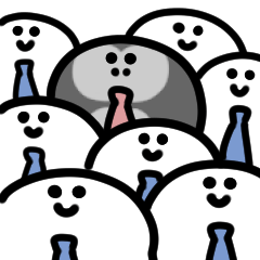 はたらくゴリラの動くスタンプ