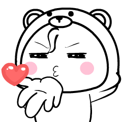 Bocil White Bear : Animated Stickers