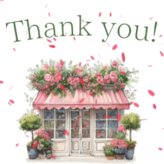 animated! petals dance flower shop cute