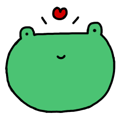 love funny face frog