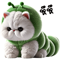 White Cat Green tea worm