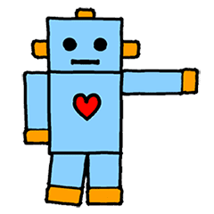 Animated Robbie the Robot - with Love
