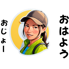 ojiyo-san's sticker by Tsukusuta ZyJv