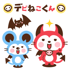 Devi neko-kun Animation Popup Sticker