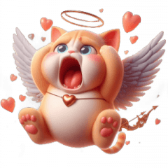 Cupid Cat Screaming,