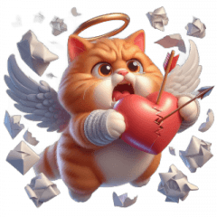 Kucing Cupid Kesal,