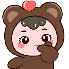 Cosplay Bear : Animated Stickers