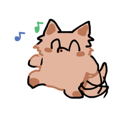 きつねさんのるるんがるんスタンプ