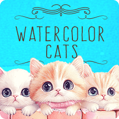 Pop Up Watercolor Cats