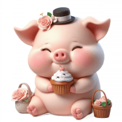 Pink Pig - Chubby and Full