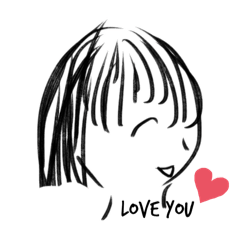 Sideview Girl-Short Hair