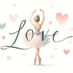 Soft Colors Ballet Dancer Stickers