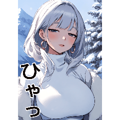 Snow girl's daily life