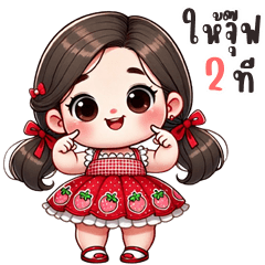 Bingsu cute girl (Big Stickers)