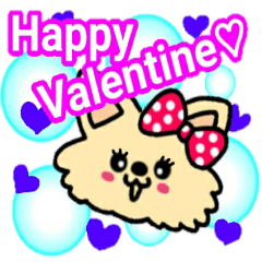 Happy Valentine Cute dogs4 cocopon
