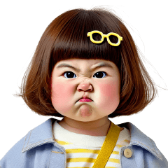 Chubby Girl Funny face 79(MINI)EN