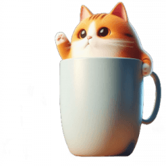 Cup Cat Bye-Bye,