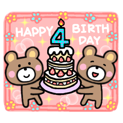 Birthday Sticker (age 1-40)