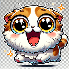 Crazy Scottish Fold Stickers