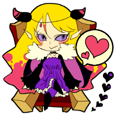 Cute devil princess with LOVE
