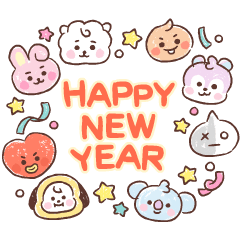 Bring Us Luck! BT21 New Year's Stickers