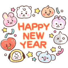 Bring Us Luck! BT21 New Year's Stickers