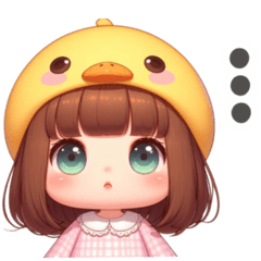 The Cutie Girl : Duck Hat 2