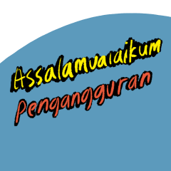 Assalamualaikum Pengangguran Stiker LINE LINE STORE Assalamualaikum Pengangguran Stiker LINE LINE STORE
