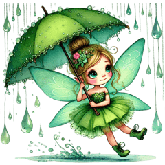 Beautiful Green fairy