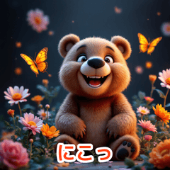 3D Bear Expression Stickers