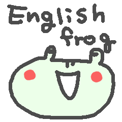 English Cute frog stickers!!