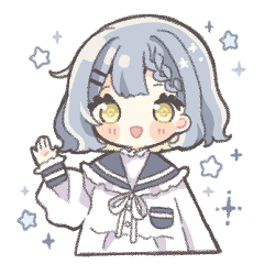 Girl in sailor suit with stars