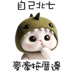 (≚ᄌ≚) 小恐龍貓貓麥牽拖