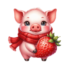 Cute Pig Fruit 1