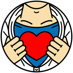 Love heart icon design Sticker