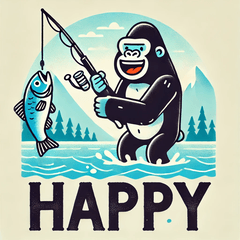 Fishing Gorilla Fun!