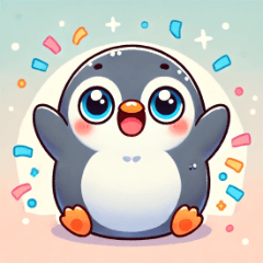 Happy Penguin Stickers