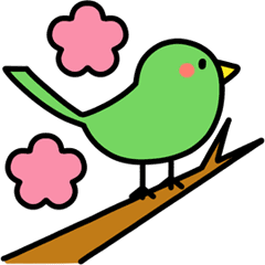 The funny face animation [ in spring ]
