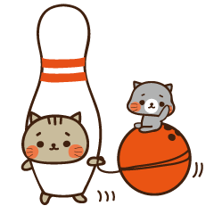 Bowling Cat 2 Line Stickers Line Store