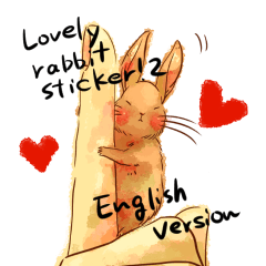 Lovely rabbit sticker!2<English version>