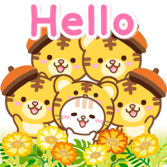 自然貓和老虎♥動人的愛情和花園