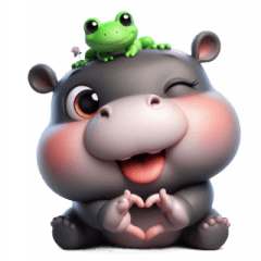 Frog & Hippo Super Sweet Love Confession