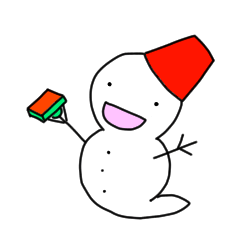 Gorogoro Snowman Sticker