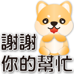 可愛柴犬♥職場同事朋友常用語