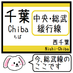 Inform station name of Chuo Sobu line2