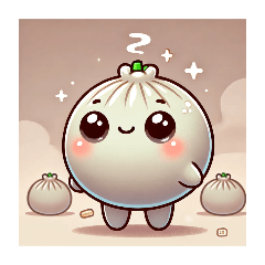 Taiwanese dim sum bao bao baguette cute