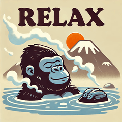 Hot Spring Gorilla Stickers