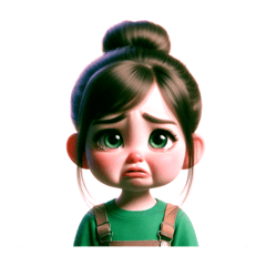 Busy cute little girl - LINE スタンプ | LINE STORE