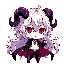 [For arrangement] Devil chibi character