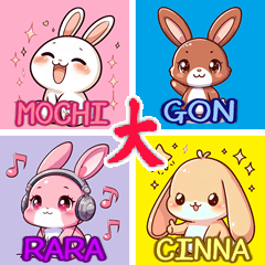 Rabbit group Mochi,Gon,Lala & Shina(BIG)